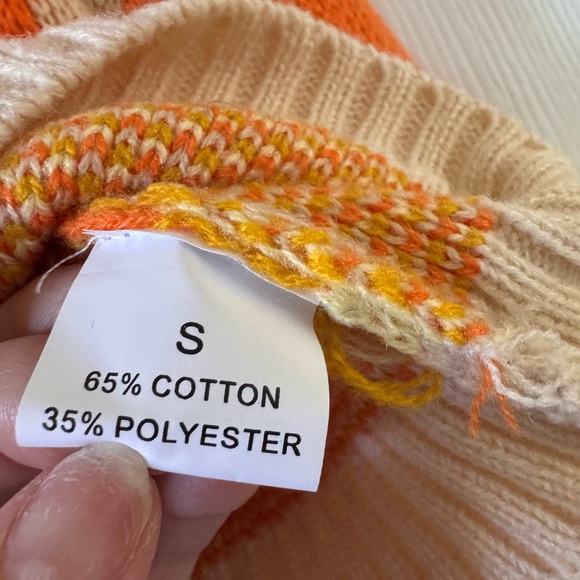 Retro cropped button up sweater size S - Picture 2 of 6